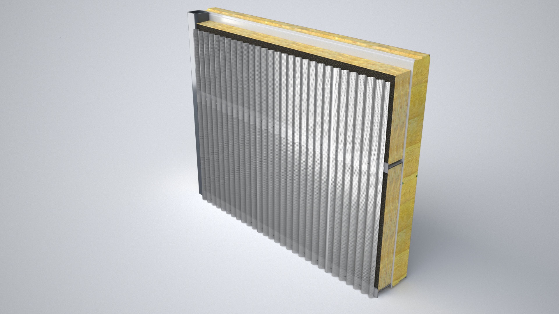 Ruukki acoustic cladding 100 mm