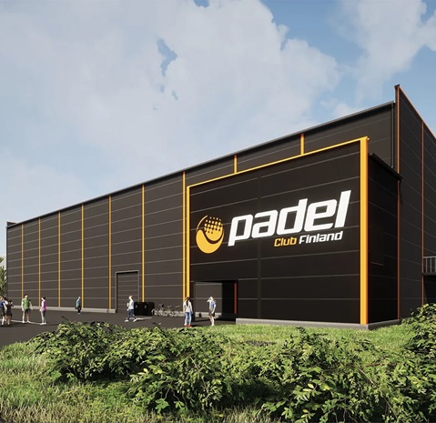 Padel Club z systemem akustycznym Ruukki Acoustic