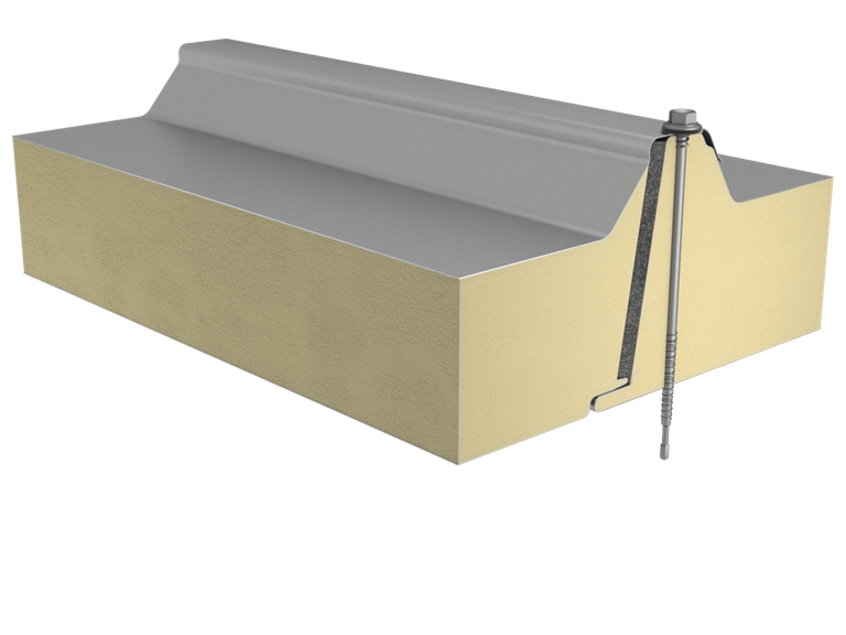 Sandwichpanel SP2C E-PIR för yttertak image