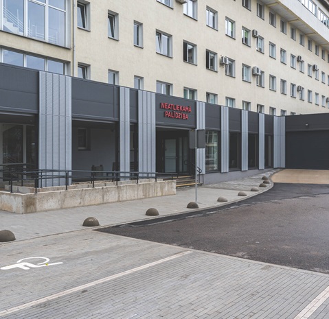 Rēzekne hospital building in Latvia