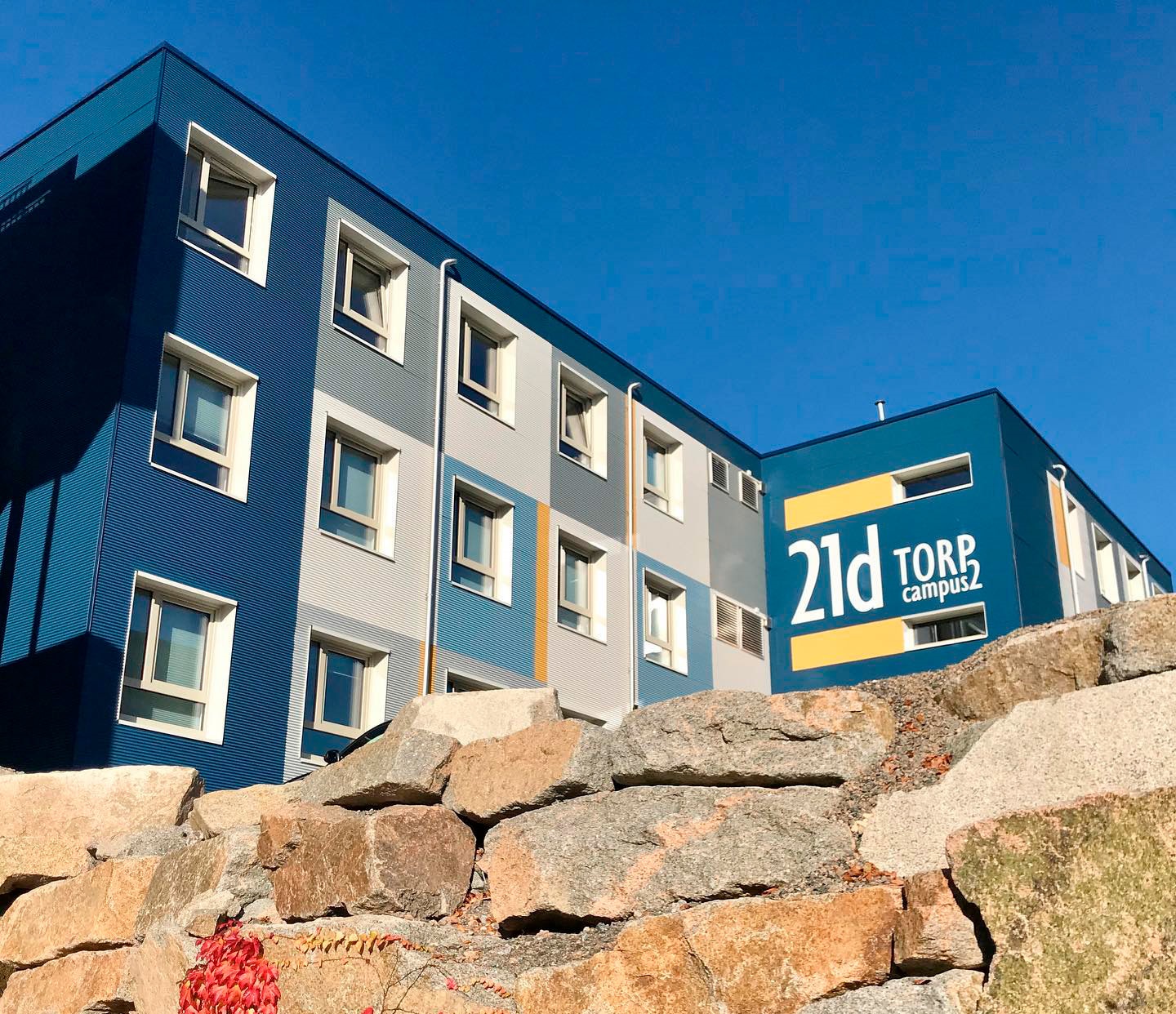 Dormitory Building Cladding Torp Campus – Dormitory building