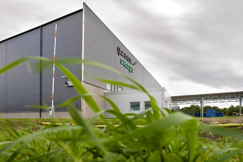 Warehouse made of sandwich panels