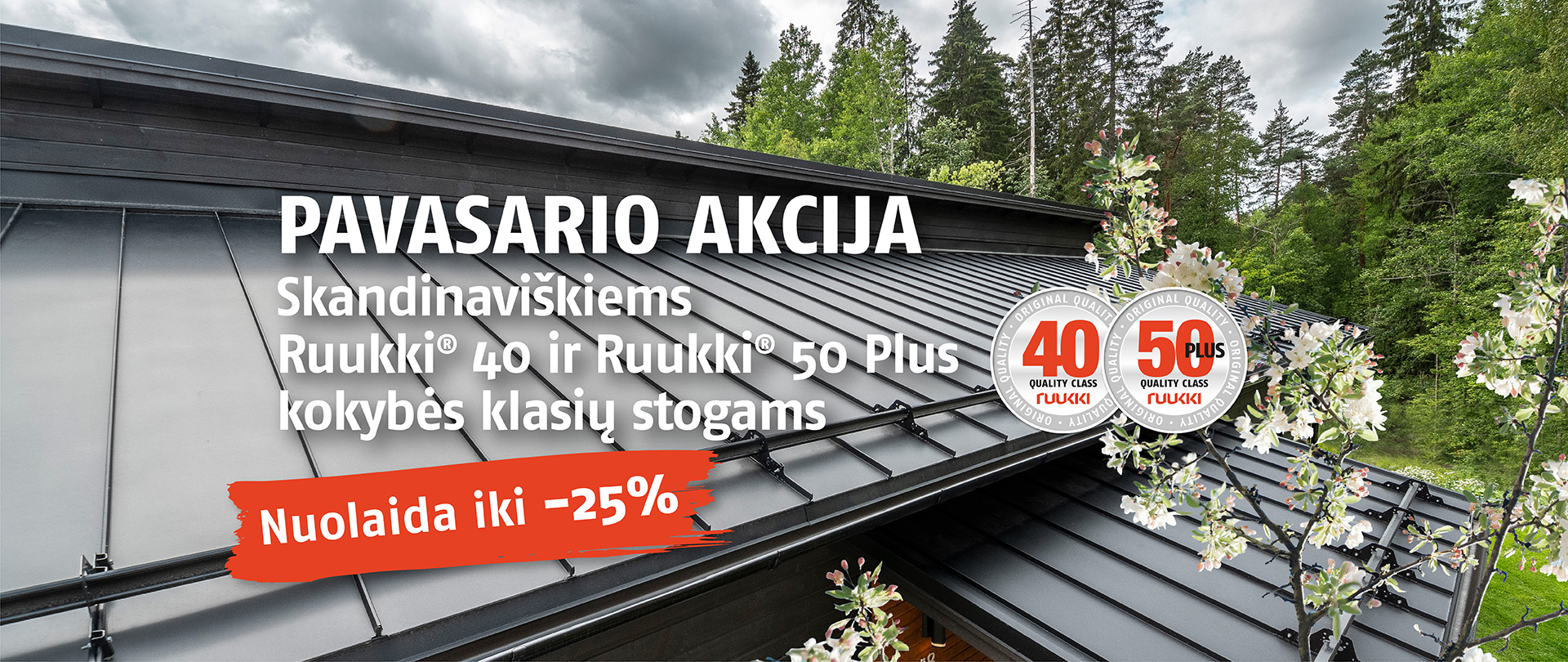 2026 Pavasario akcija Ruukki stogams