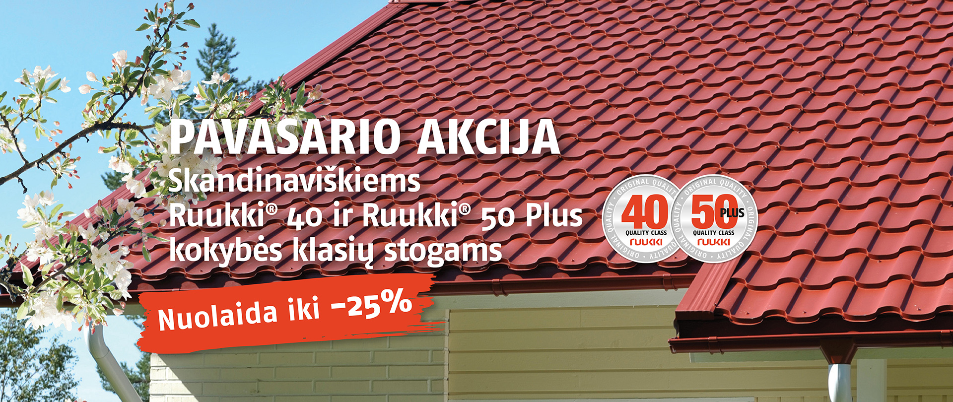 2026 Pavasario akcija Ruukki stogams