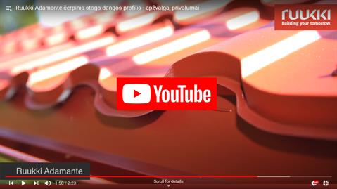 Ruukki Adamante - produkto apžvalga, privalumai - video Ruukki Adamante - produkto apžvalga, privalumai - video