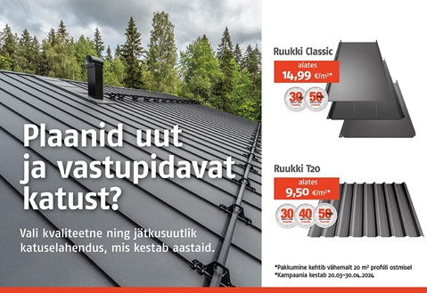 Plaanid uut ja vastupidavat katust