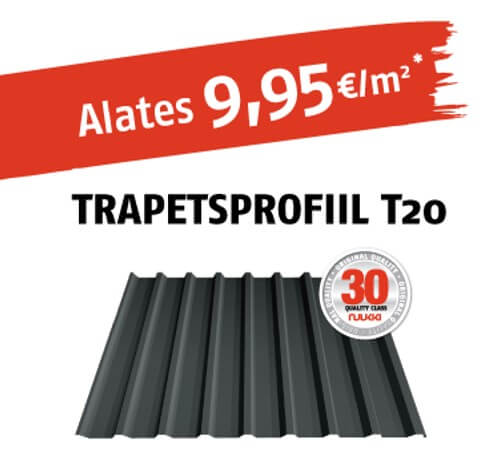 Trapetsprofiil t20 hinnaga 9,95€