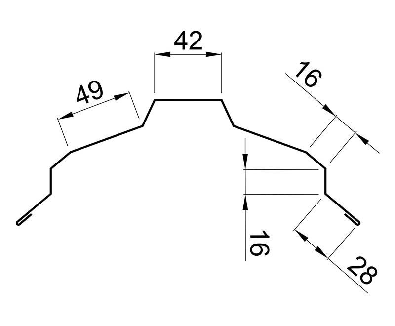 Flashings-TS-25-Frigge-Ridge-Small-drawing