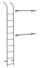 Safety-ladder-and-emergency-exit-bar