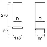 Outlet-straight