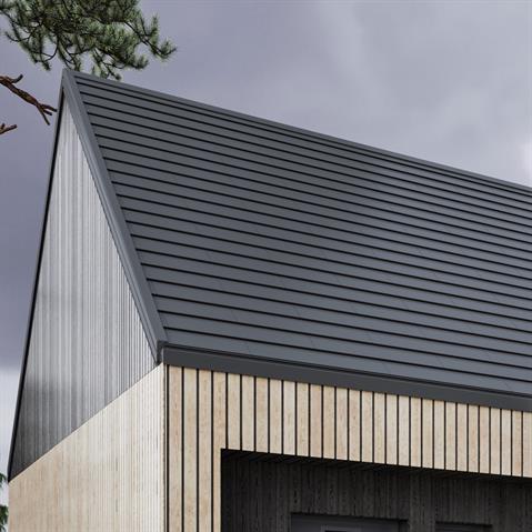 Ruukki® Hyygge without grooves in brick pattern
